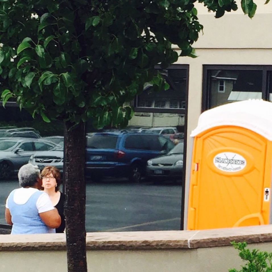 ADA Portable Restroom team